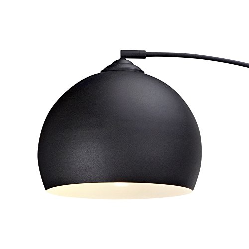 Lámpara LED de pie estándar curvada y negra Arquer de Versanora VN-L00013