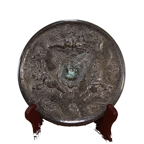 LAOJUNLU Warring States And Han Dynasties Espejo de caza de bronce a caballo Colección de obras maestras solitarias de estilo tradicional chino