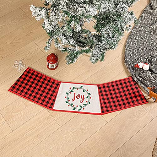 Lazyspace Festival de la falda del árbol de Navidad suministra cartón durable conveniente montar la decoración del hogar mini