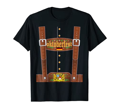 Lederhosen Oktoberfest - Disfraz de festival alemán Camiseta