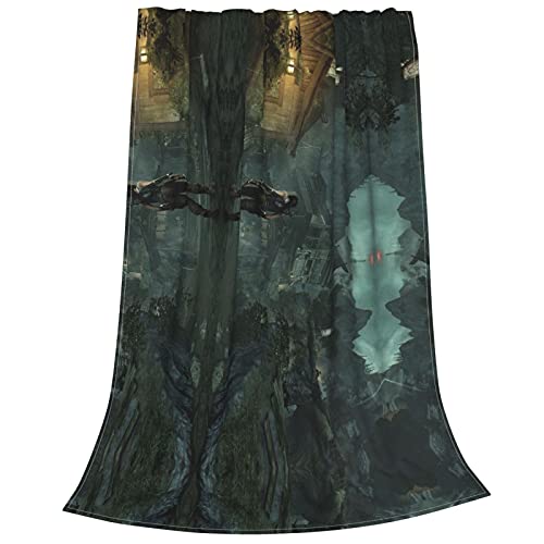 Legend Lara Croft Manta de franela antibolitas Tomb Raider Mercancía Juego Mantas para sofá, cama, sala de estar, sofá y casa de felpa Idea de regalo