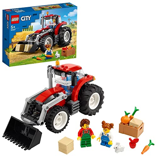 LEGO 60287 City Grandes Vehículos Tractor, Juguete de Granja con Figura de Conejo, para Niños y Niñas 5 Años