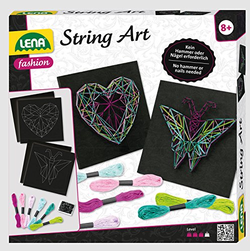 Lena 42650 String Tipo Juego de Manualidades, Multicolor