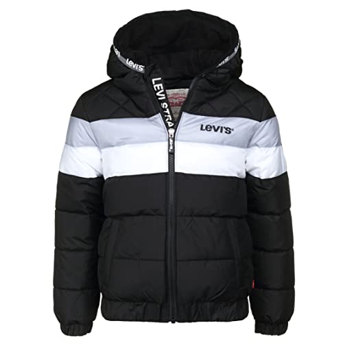 Levi's Kids Boy's LVN Colorblock Jacket, Black, 14 Years