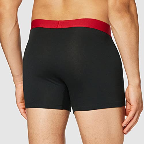 Levi's Men's Solid Basic Boxers (2 Pack) Bóxer, Negro, M para Hombre