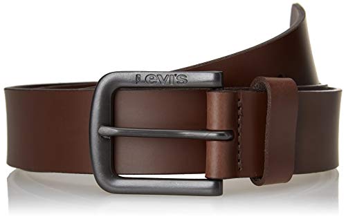 Levi's Seine Metal Cinturn, Marrón Oscuro, 90 cm para Hombre