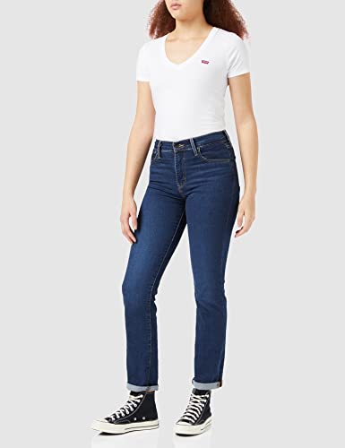 Levi's Vneck Camiseta de Manga Corta, White (White + 0002), Medium para Mujer