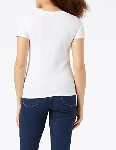 Levi's Vneck Camiseta de Manga Corta, White (White + 0002), Medium para Mujer