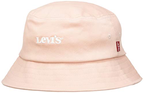 Levi's Women's Bucket Hat-Vintage Modern Logo Sombrero de Copa Baja, Rosa Claro, 104 cm para Mujer