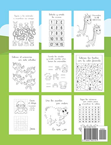 Libro de Actividades Súper XXL Letras Números Juegos +4 Años: Libro para Aprender a Escribir | Aprender a Contar | Primeros Ejercicios de Cálculo | ... de Juegos para Niños | Actividades Preescolar
