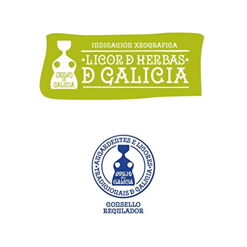 Licor de Hierbas de Orujo Gallego con Denominación de Origen. Aguardiente de Galicia ABADÍA DA ULLA 70cl