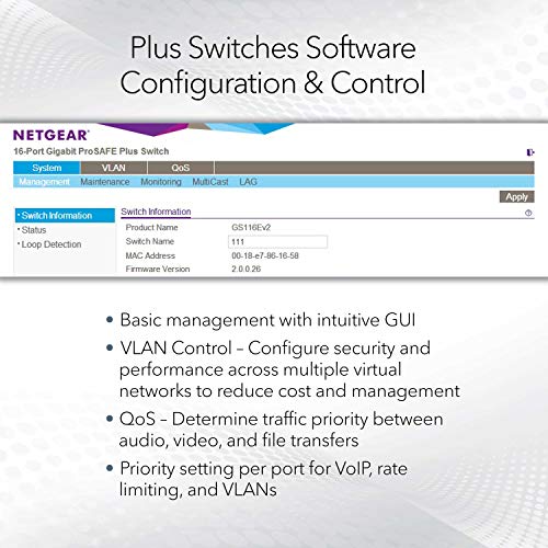 Limpiador ProSafe Plus Switch 8 Puertos