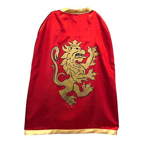 Liontouch 10351LT Capa de satín de Caballero Noble de Juguete para niños, Color Rojo | Forma Parte de una línea de Disfraces para niños