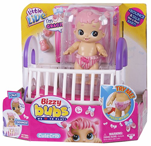 Little Live Bizzy Babies- Bebé con cunita Gracie, (Famosa 700013993)