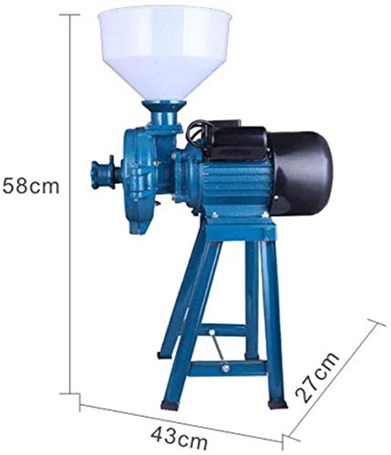 LMEIL Molinillo De 1500 W, Molino Eléctrico En Seco De 110 V, Molino De Cereales, Molino De Arroz, Maíz, Café, Trigo, Molino De Alimentación, Molinillo De Cereales Secos con Embudo, 1400r / Min