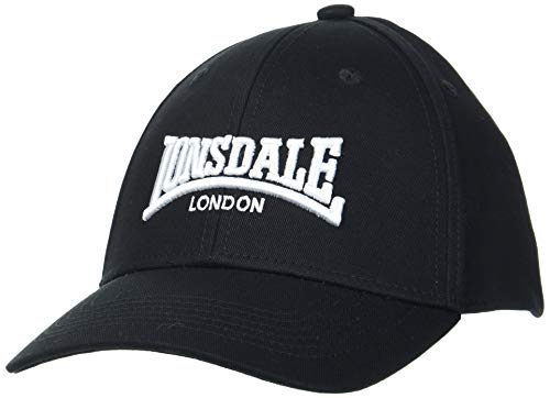 Lonsdale London WIGSTON, Gorra de béisbol Unisex Adulto, Opacity, Black, Talla única