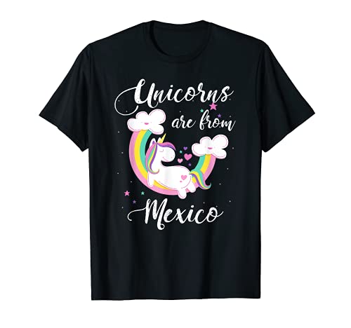 Los unicornios son de México Funny Home Country Mexican Pride Camiseta