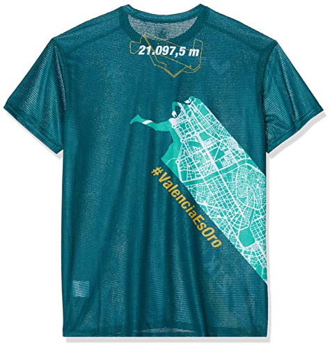Luanvi Maraton Vcia Fta17 C Camiseta Técnica Running, Unisex Adulto, Verde, S