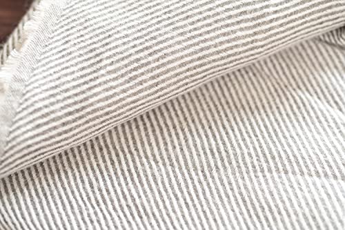 Lujosa manta de cachemira de 100% lana de cachemira, 125 cm x 250 cm, tejida a mano en Nepal, ideal como manta para sofá y cama (rayas grises claras)