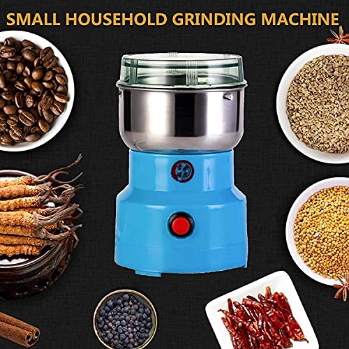 LXNQG Máquina de aplastamiento multifunción Máquina eléctrica de café con fresado de Frijol de café con Grano seco, Molino de Cocina de Alta Velocidad para Especias/Hierbas/Cereales/Frijoles/c