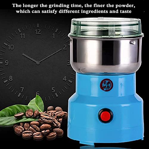 LXNQG Máquina de aplastamiento multifunción Máquina eléctrica de café con fresado de Frijol de café con Grano seco, Molino de Cocina de Alta Velocidad para Especias/Hierbas/Cereales/Frijoles/c