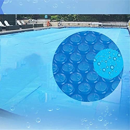 LXNQG Piscina Cubierta de la Manta Solar, Mantilla de calefacción para Piscinas por Encima del Suelo - rectángulo - Azul - 600um (Tamaño: 5x5m) (Size : 4X7m)