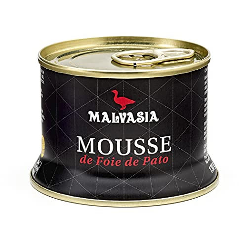 MALVASIA Mousse de Foie de Pato Gourmet Sabor Tradicional, Lata Abre Fácil de 130 g