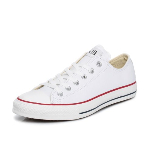 Mandriles Conversar 132173C AS OX clásico Lea Blanca de Cuero Blanco, Converse Schuhe Unisex Sizegroup 10:39