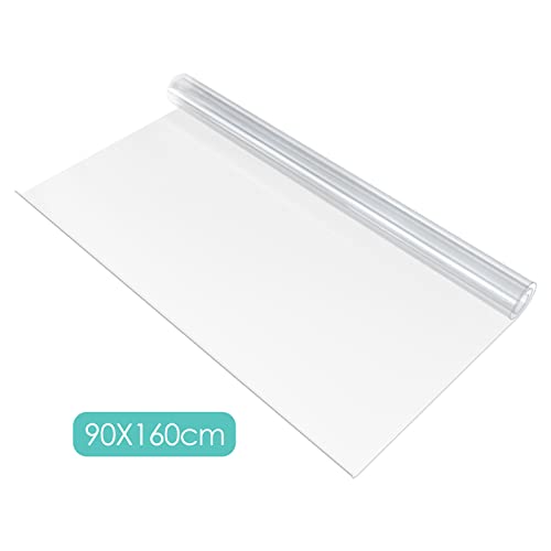 Mantel PVC Transparente,Protector Mesa Transparente,2 mm,Mantel Protector Mesa Cristal para Cocina,Oficina, 160 * 90 Cm (Lxw),4 Tamaños