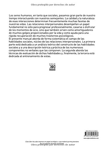 Manual de evaluación y entrenamiento de las habilidades sociales: 581 (Siglo XXI de España General)