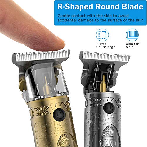 maquina cortar pelo profesional, cortadora de barba T Blade Zero Gapped, maquinilla de afeitar inalámbrica recargable con pantalla LED, maquinilla de afeitar eléctrica de 0 mm con corte al ras