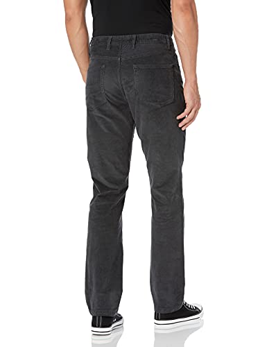 Marca Amazon – Goodthreads – Pantalones elásticos y cómodos de pana de corte recto con 5 bolsillos para hombre, Gris (Grey Gre), 29W x 29L