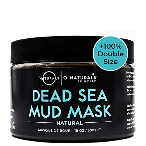 Mascarilla de Barro del Mar Muerto Orgánico para Cara y Cuerpo. Trata el acné. Limpiador Profundo de Poros, Aspira y Elimina Puntos Negros para pieles grasas. Exfoliante para Mujeres Hombres 500 gr