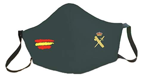 Mascarillas bandera España homologadas GUARDIA CIVIL reutilizable 3 capas de proteccion