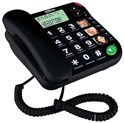 Maxcom KXT480CZ - Teléfono fijo, negro