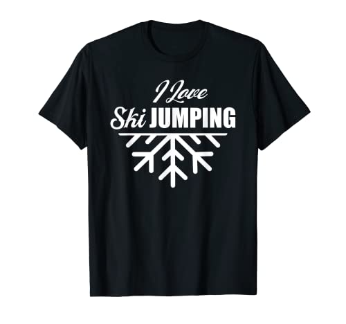 Me Encanta El Salto De Esquí Saltar Puente Camiseta