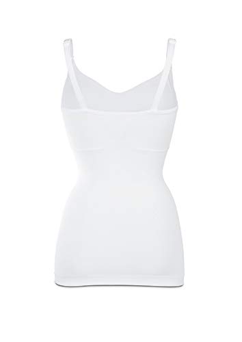 Medela Cómoda Camiseta sin Costuras con Sujetador Integrado para Lactancia, Desde el Embarazo hasta la Lactancia, Blanco, XL