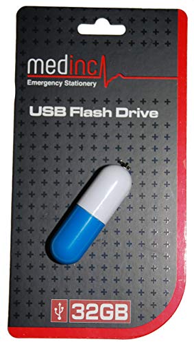 MedInc - Memoria USB de 32 GB, diseño de medicina Capsule / Pill