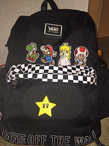 Meetlight - Parches para planchar y coser de los personajes de Super Mario Bros - Kit de parches bordados con diseños de videojuegos para ropa, chaquetas, mochilas y vaqueros, 16 unidades