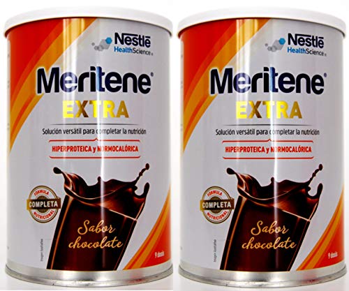 Meritene Extra |Complemento Dietético| Sabor Chocolate| 450 gr.- PACK 2 UN.