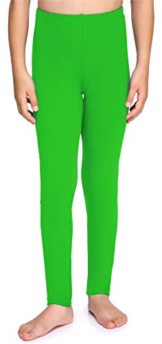 Merry Style Leggins Mallas Pantalones Largos Ropa Deportiva Niña MS10-225 (Verde,134)