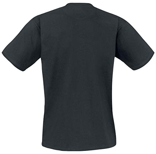 Metallica Hetfield Iron Cross Guitar Hombre Camiseta Negro M, 100% algodón, Regular