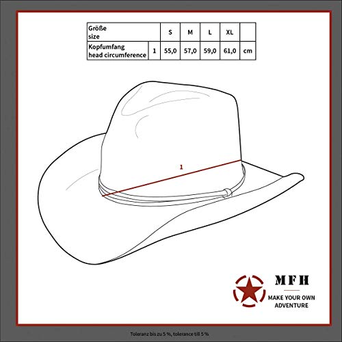 MFH Sombrero Australiano de Boonie (6 Colores, Desierto/M)