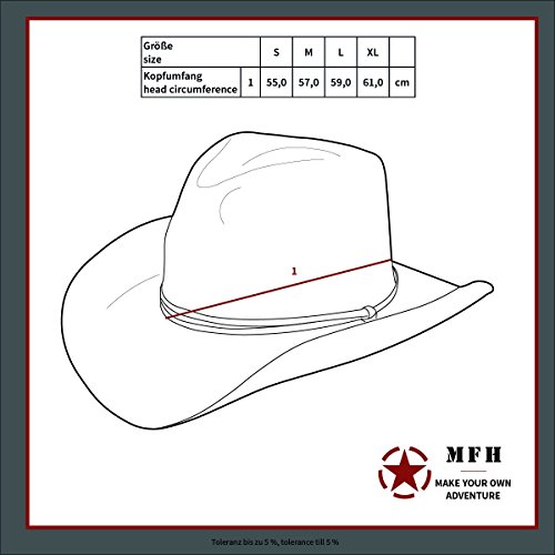 MFH Sombrero Australiano de Boonie (6 Colores, Desierto/M)