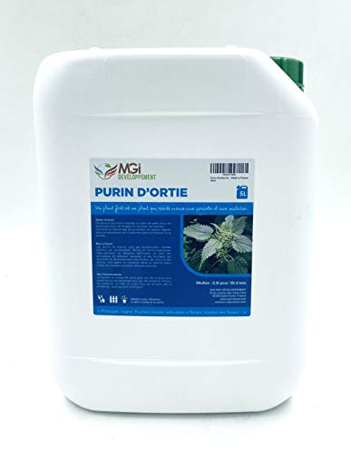 mgi developpement estiércol líquido de ortiga, 5 l, 100% natural, abono fabricado en Francia