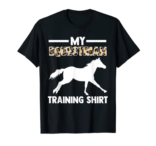 Mi camiseta de entrenamiento ecuestre Equitación Camiseta