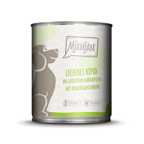 MjAMjAM - Pienso acuoso para Perros - Mix Pack I 2* Pollo & Pato, 2* Ternera, 2* Pavo y arroz 6 x 800 g