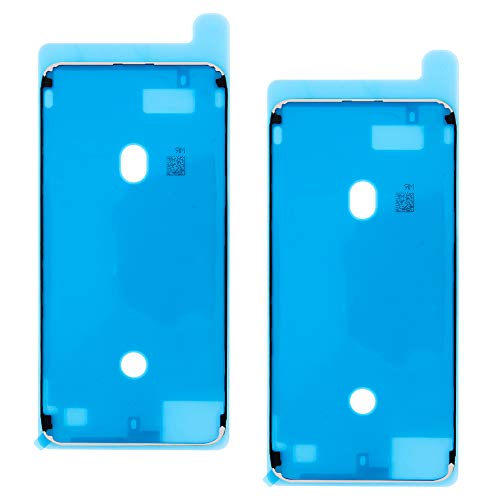 MMOBIEL 2X Pegatina Adhesiva pre-Cortada Impermeable Compatible con iPhone 8 Plus 5.5 Pulgada Marco LCD (Blanco)