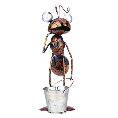 Molde decorativo para exhibición de hormigas de hierro forjado, para decoración de hormigas de balcón, escultura atractiva estatua, adorno de resina, 3