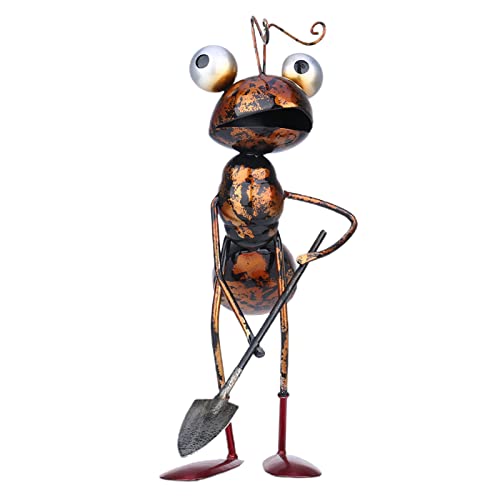 Molde decorativo para exhibición de hormigas de hierro forjado, para decoración de hormigas de balcón, escultura atractiva estatua, adorno de resina, 3